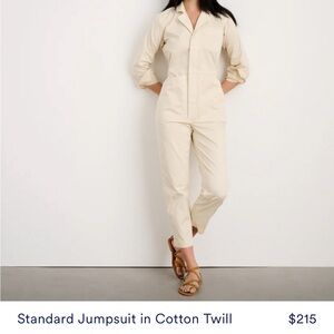 Alex Mill NWT Cotton Jumpsuit cream “oatmilk”